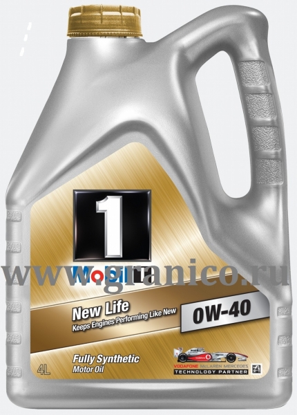 Mоторное масло мобил-1 New Life 0W-40 4 литра